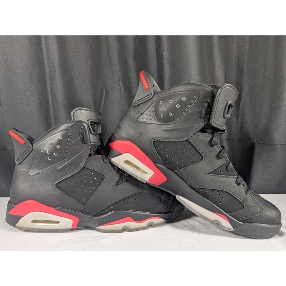 2014 Nike Air Jordan 6 VI Retro Black Infrared 384664-023 Men's Size 8 w/ Box